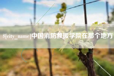 西安中国消防救援学院在那个地方