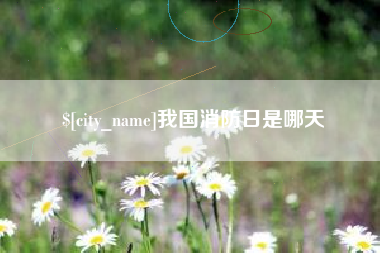 西安我国消防日是哪天