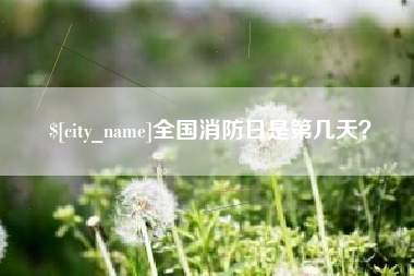 西安全国消防日是第几天？