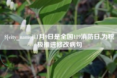 西安11月9日是全国119消防日,为积极推进修改病句