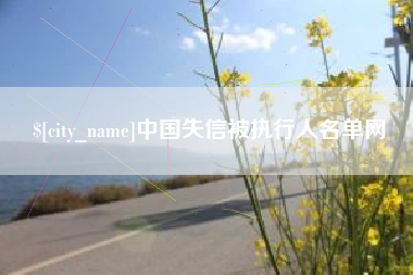 西安中国失信被执行人名单网