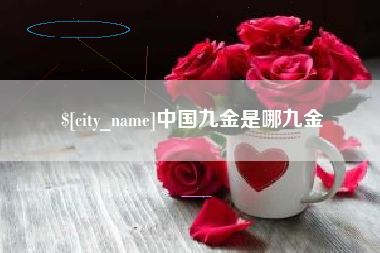 西安中国九金是哪九金