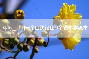 西安一个口诀记住34个省小学课本