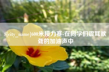 西安600米接力赛-在同学们震耳欲聋的加油声中