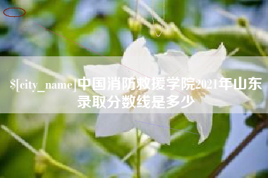 西安中国消防救援学院2021年山东录取分数线是多少