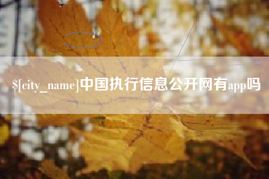 西安中国执行信息公开网有app吗