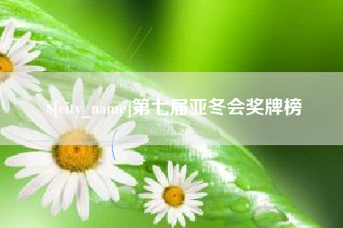 西安第七届亚冬会奖牌榜