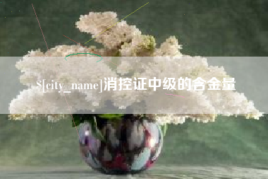 西安消控证中级的含金量
