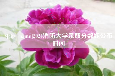 西安2024消防大学录取分数线公布时间