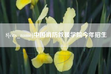 西安中国消防救援学院今年招生