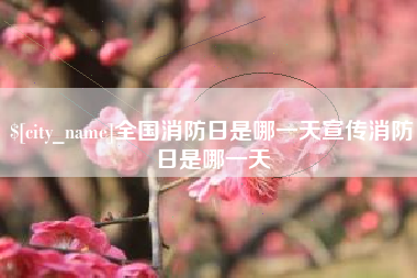 西安全国消防日是哪一天宣传消防日是哪一天
