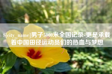 西安男子5000米全国记录-更是承载着中国田径运动员们的热血与梦想