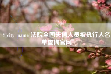 西安法院全国失信人员被执行人名单查询官网