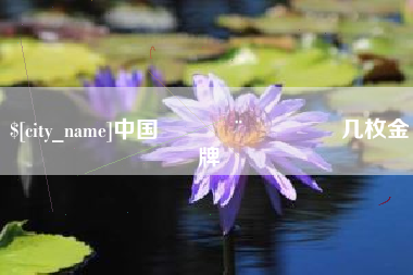 西安中国🇨🇳几枚金牌