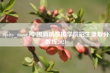 西安中国消防救援学院招生录取分数线2021