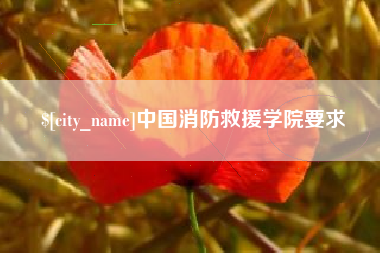 西安中国消防救援学院要求