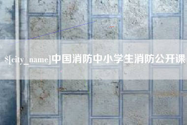 西安中国消防中小学生消防公开课