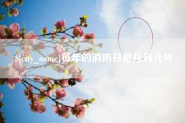 西安每年的消防日是几月几号