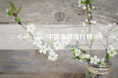 西安中国金牌排行榜2024