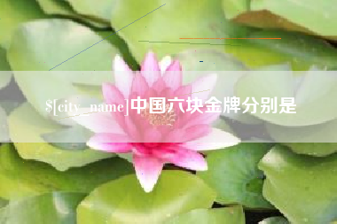 西安中国六块金牌分别是