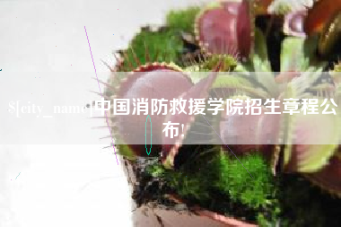西安中国消防救援学院招生章程公布!